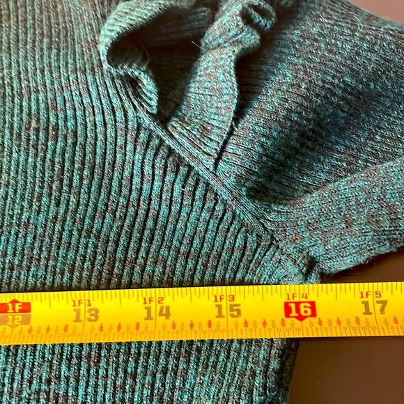 IZ Byer Sweaters | Ruffle Cold Shoulder Stretch Knit Sweater Top - Picture 9 of 9